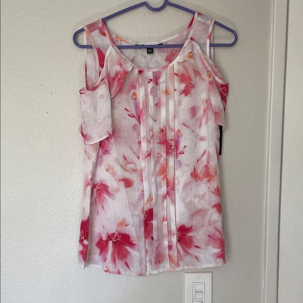 Zac & Rachel Pink Floral Blouse